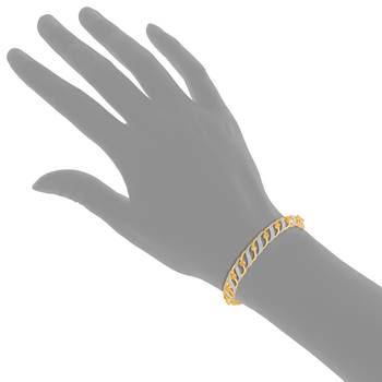 Gold Cubic Zirconia Bangles And Bracelets 3