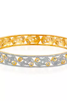 Gold Cubic Zirconia Bangles And Bracelets
