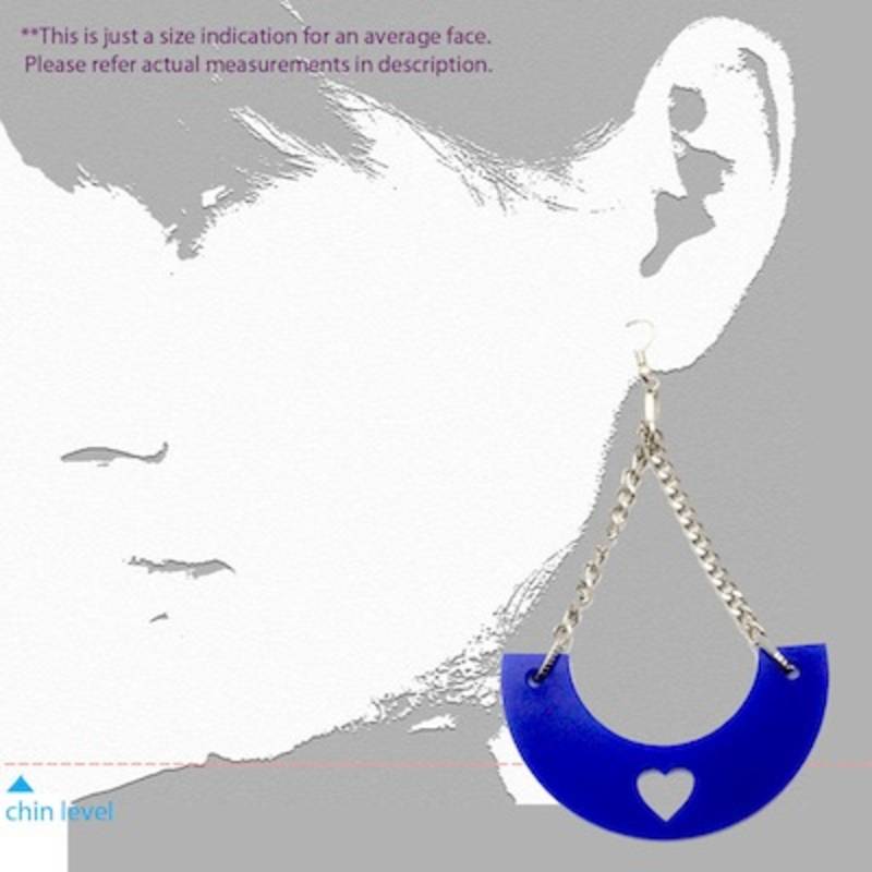 Swa Blue Heart danglers
