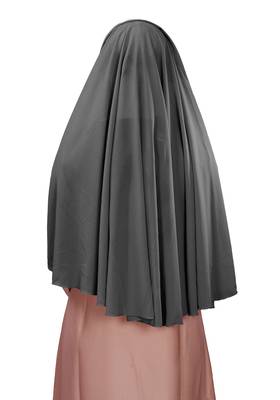 Women Georgette 3 Layer Hijab Style Niqab Veil Scarf  4