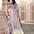 Grey Woven Kanjivaram Silk Saree With Blouse