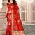 Red Woven Art Silk Saree With Blouse