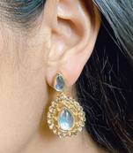 Gold diamond earrings
