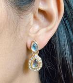 Gold diamond earrings