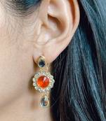 Gold diamond earrings