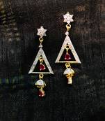 Gold diamond earrings