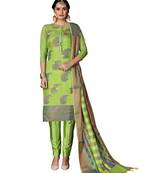 Light-Green Woven Art Silk Salwar