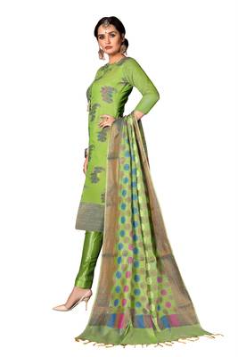 Light-Green Woven Art Silk Salwar 4