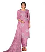 Light-Pink Woven Cotton Salwar