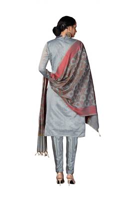Multicolor Woven Art Silk Salwar 3