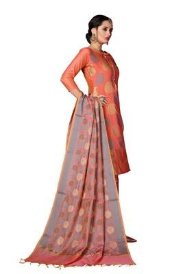 Orange Woven  Art Silk Salwar 2