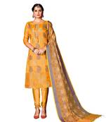 Yellow Woven  Art Silk Salwar
