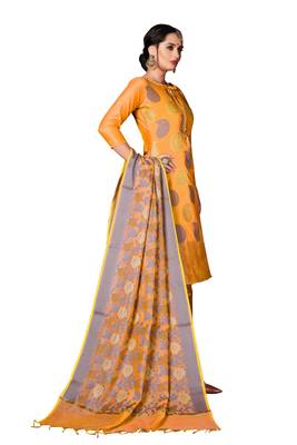 Yellow Woven  Art Silk Salwar 2