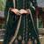 Green Embroidered Velvet Salwar