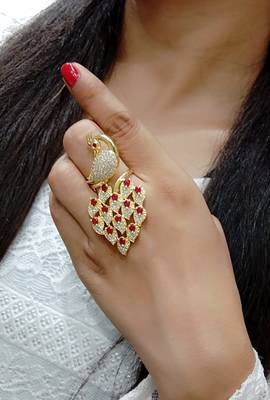Red zircon  jewellery 1