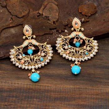 Turquoise Danglers Drops 2