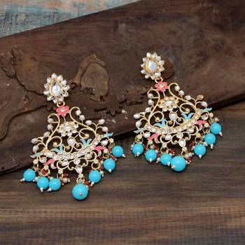 Turquoise Danglers Drops 2