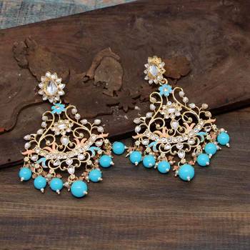 Turquoise Danglers Drops 2