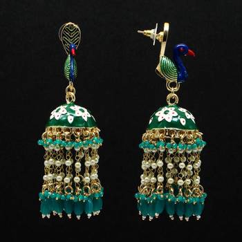 Green Jhumkas 1