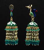 Green Jhumkas