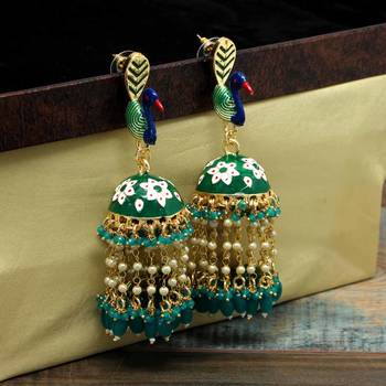 Green Jhumkas 2