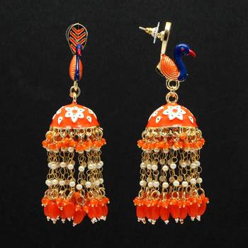 Orange Jhumkas 1