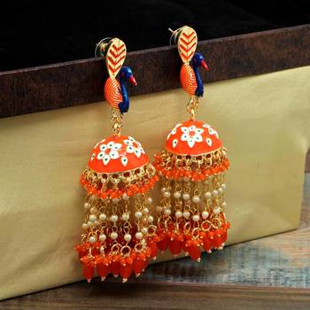 Orange Jhumkas 2