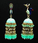 Green Jhumkas