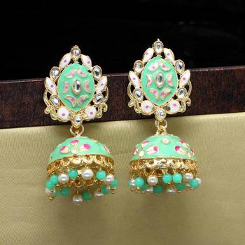 Green Jhumkas 2