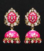 Pink Jhumkas