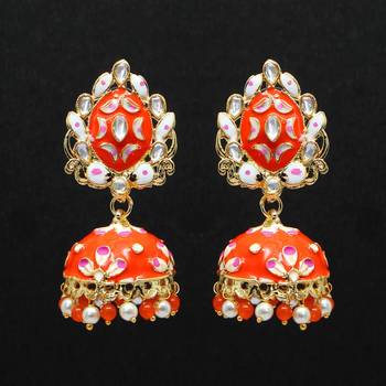 Orange Jhumkas 1