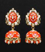 Orange Jhumkas