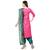 magenta banarasi cotton unstitched salwar with dupatta