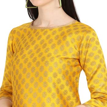 mustard banarasi cotton unstitched salwar with dupatta 4