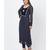 Navy Blue Sequence Anarkali with Churidaar