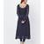 Navy Blue Sequence Anarkali with Churidaar