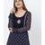 Navy Blue Sequence Anarkali with Churidaar