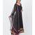 Black Georgette Embroidered Border Anarkali with churidaar and Sequenced Dupatta