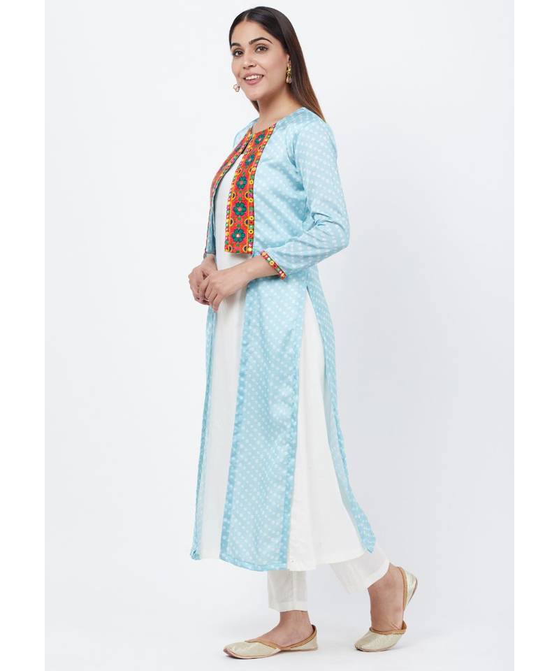 Arctic Blue Bandani Jacket with Under Shirt and Pants