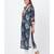 Gray Floral Embroidered Silk Kurti with Off-White Palazzo
