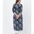 Gray Floral Embroidered Silk Kurti with Off-White Palazzo