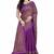 purple printed cotton saree with blouse