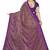 purple printed cotton saree with blouse