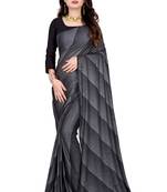 black printed cotton saree with blouse