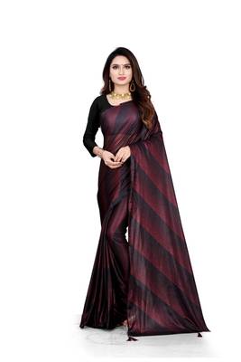 red printed cotton saree with blouse 1
