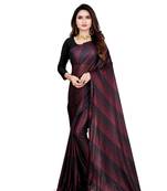 red printed cotton saree with blouse