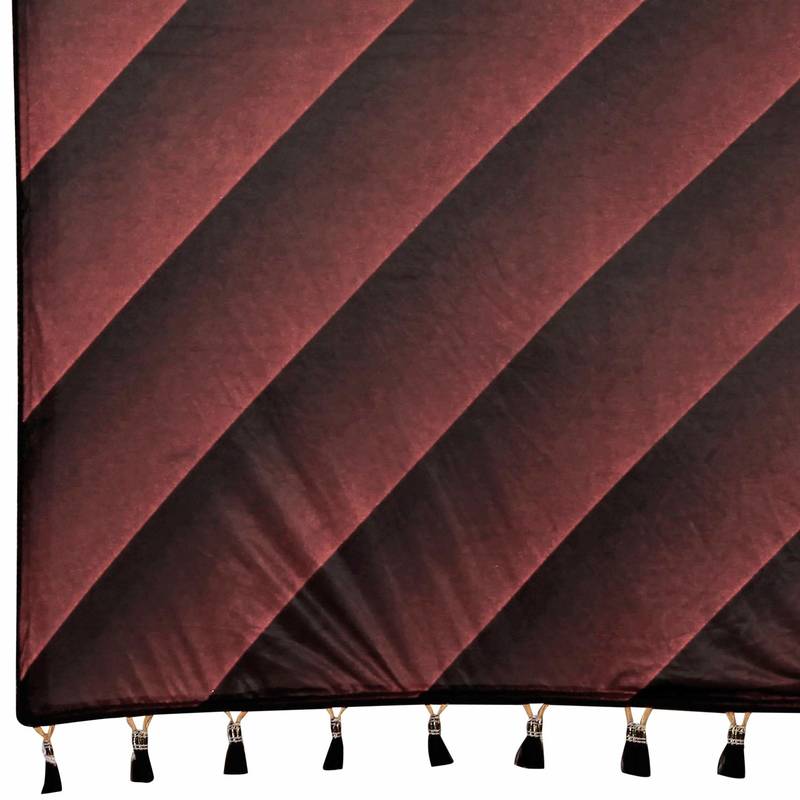 red printed cotton saree with blouse