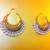 Ethnic Pearl Polki with Red Green Stones Earring By Adiva HA054
