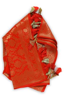 Red Woven Banarasi Dupatta 2