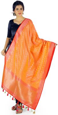 Yellow Woven Banarasi Dupatta 1